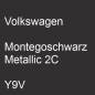 Preview: Volkswagen, Montegoschwarz Metallic 2C, Y9V.